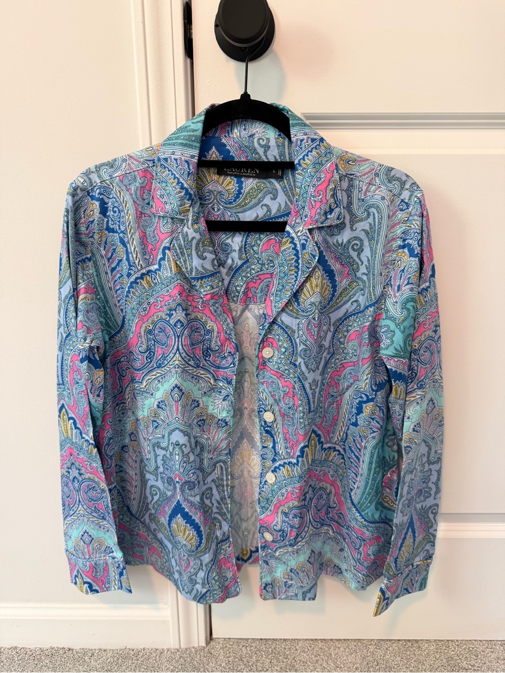 Lauren Ralph Lauren Paisley Button-Up — Size S